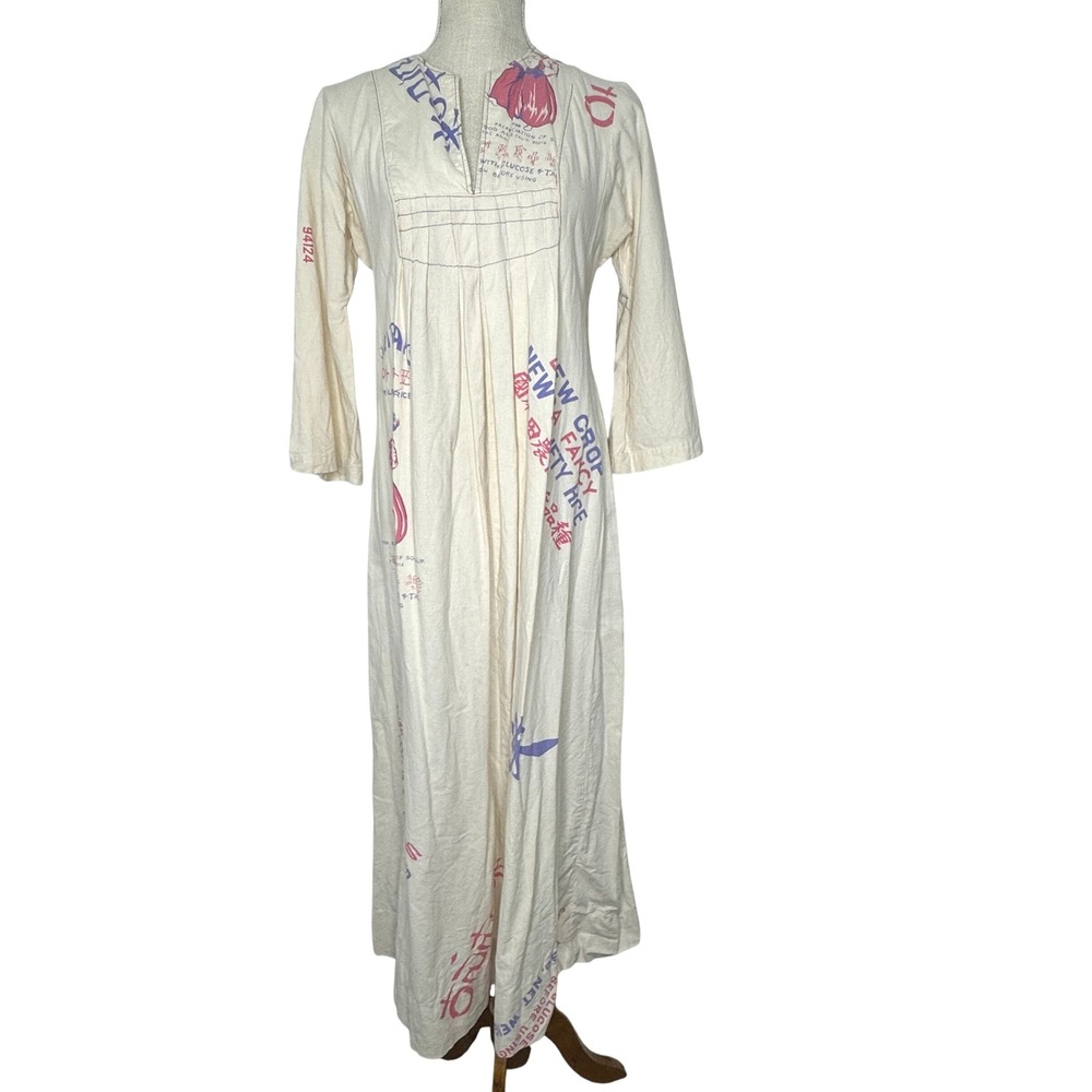 Rare I.Magnin & co Vintage Rice Sack‎ Dress